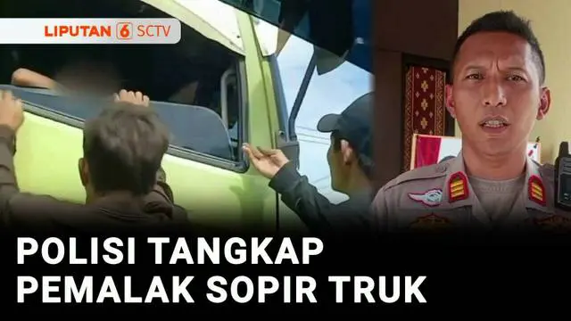 VIDEO: Viral! Aksi Preman Memalak Sopir Truk di Lampu Merah Palembang
