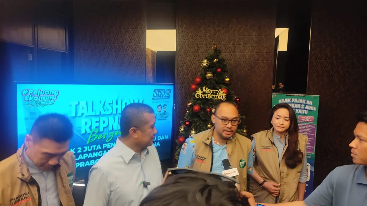 Para pengusaha yang tergabung dalam Relawan Pengusaha Muda Nasional (Repnas) Indonesia Maju siap mencetak 2 juta pengusaha bersama pasangan capres dan cawapres Prabowo Subianto-Gibran Rakabuming Raka.