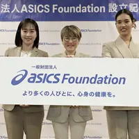 [Ki-ka] Peluncuran ASICS Foundation bersama Kasumi Ishikawa selaku Board Member of the ASICS Foundation, Tomoko Koda selaku Chairperson of ASICS Foundation, dan Mei Ichinose selaku Board Member of the ASICS Foundation.