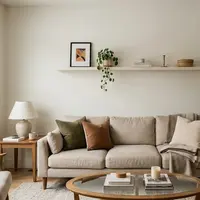 Model Rak Tipis untuk Dinding Belakang Sofa (AI Generated)