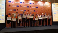 Uni Eropa bersama UN Women menggelar diskusi publik dalam melawan kekerasan terhadap perempuan dan anak perempuan. (Source: Liputan6.com/ Benedikta Miranti T.V)