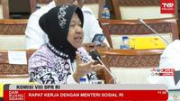 Menteri Sosial Tri Rismaharini menghadiri rapat bersama Komisi VIII DPR RI di Gedung DPR, Senayan, Jakarta pada Rabu (8/2/2023). (Photo dok. Youtube Komisi VIII DPR RI Channel)