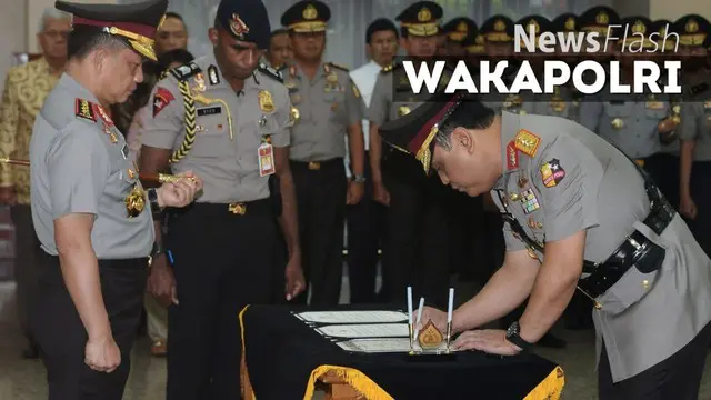 Kapolri Melantik Komjen Polisi Syafruddin menjadi Wakapolri menggantikan Komjen Budi Gunawan yang dilantik menjadi Kepala BIN