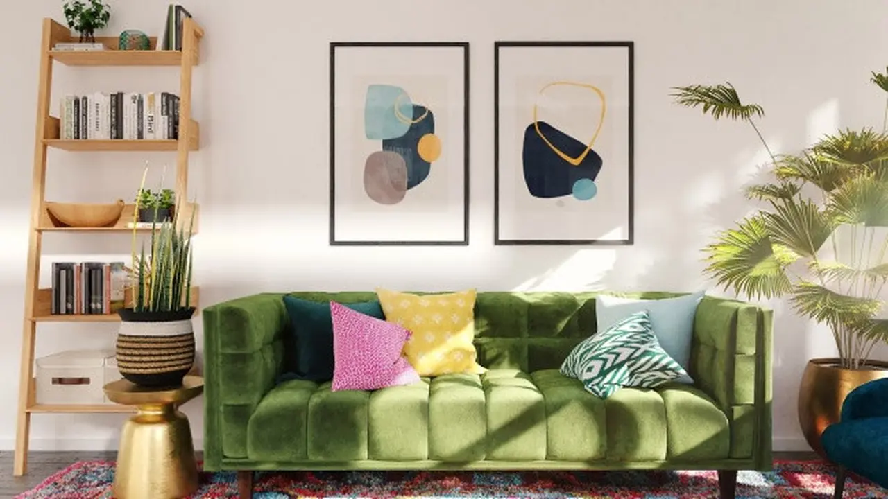 Ilustrasi Model Dinding Ruang Tamu (Credit: Spacejoy/Unsplash)