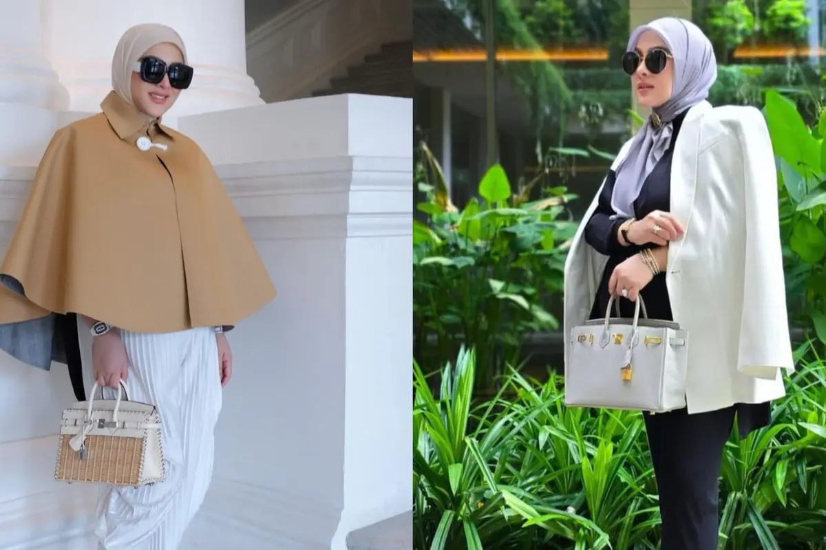 8 Trik Fashion Syahrini Tutupi Baby Bump Sebelum Resmi Umumkan Kehamilan