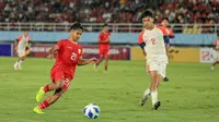 Gelandang Timnas Indonesia U-16, Fandi Ahmad, bertekad untuk mengamankan satu tempat di skuad utama agar bisa menjadi bagian menuju Kualifikasi Piala Asia U-17 2025. (Bola.com/Radifa Arsa)