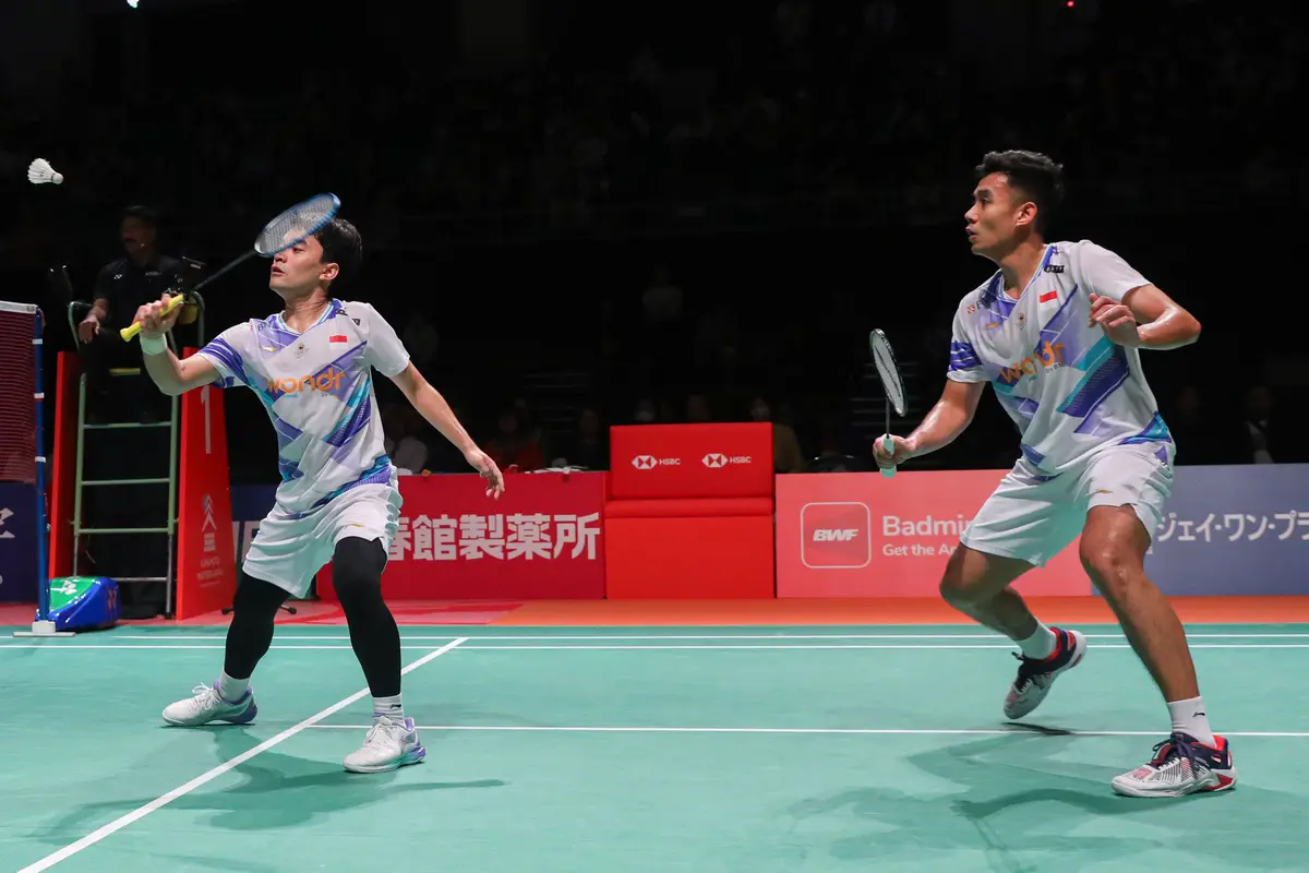 Leo Rolly Carnando/Bagas Maulana - Kumamoto Masters 2024 - Bulu Tangkis