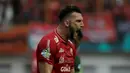 Striker Persija Jakarta, Marko Simic, berteriak saat melawan PS Tira pada laga Liga 1 di Stadion Wibawa Mukti, Jawa Barat, Sabtu (10/11). Kedua klub bermain imbang 0-0. (Bola.com/Yoppy Renato)