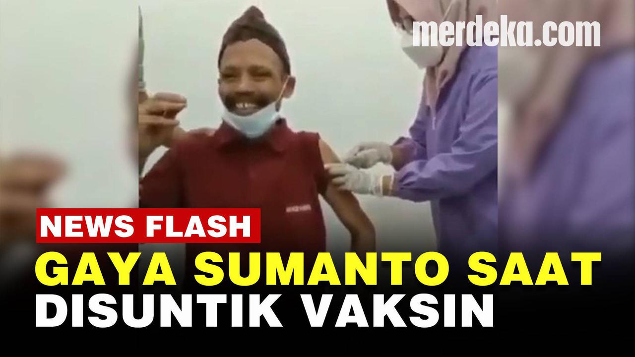VIDEO:Masih Ingat Sumanto 'Kanibal'? Begini Ekspresinya saat Disuntik Vaksin Covid-19