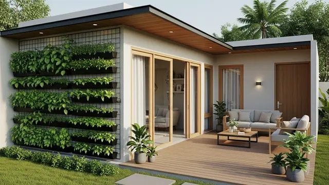 Model Rumah Mungil Tapi Punya Kebun dan Teras Samping yang Lega