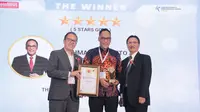 ANTAM meraih penghargaan pada kategori The Best Reward and Recognition Strategy 2023 dan The Best Employee Engagement Strategy 2023 dalam ajang ajang Human Capital & Performance Awards 2023 dari Majalah Business News Indonesia. (Foto: Istimewa)