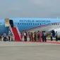 Jokowi Jajal Bandara APT Pranoto di Samarinda (Hanz Salim/Liputan6.com)