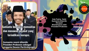 Cek Fakta: Satir Sumanto Dilantik Jadi Wantimpres oleh Presiden Prabowo