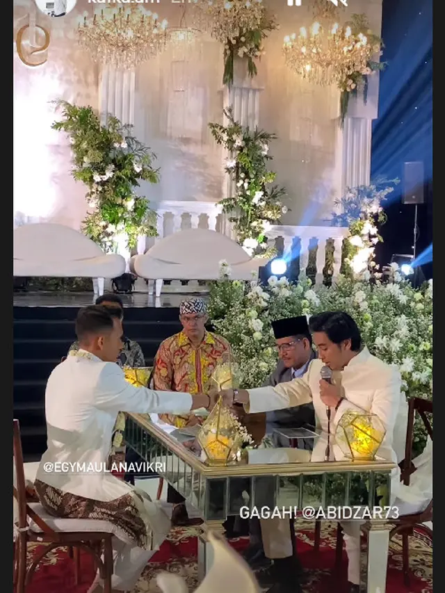 Abidzar saat Menikahkan Kakaknya