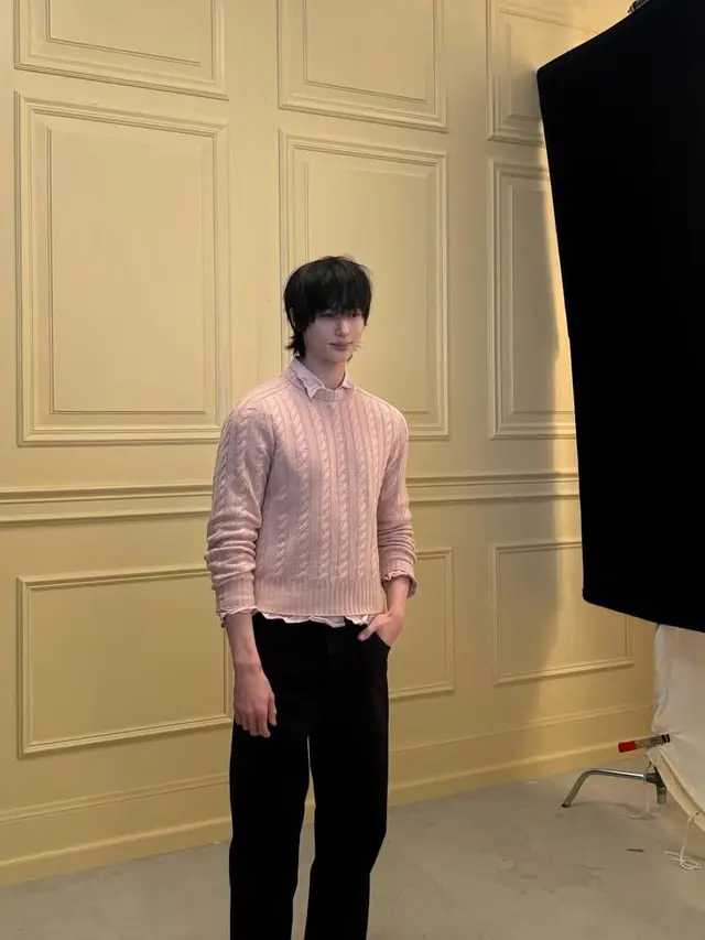 Byeon Woo-Seok saat di Prada Menswear FW26. [@byeonwooseok]