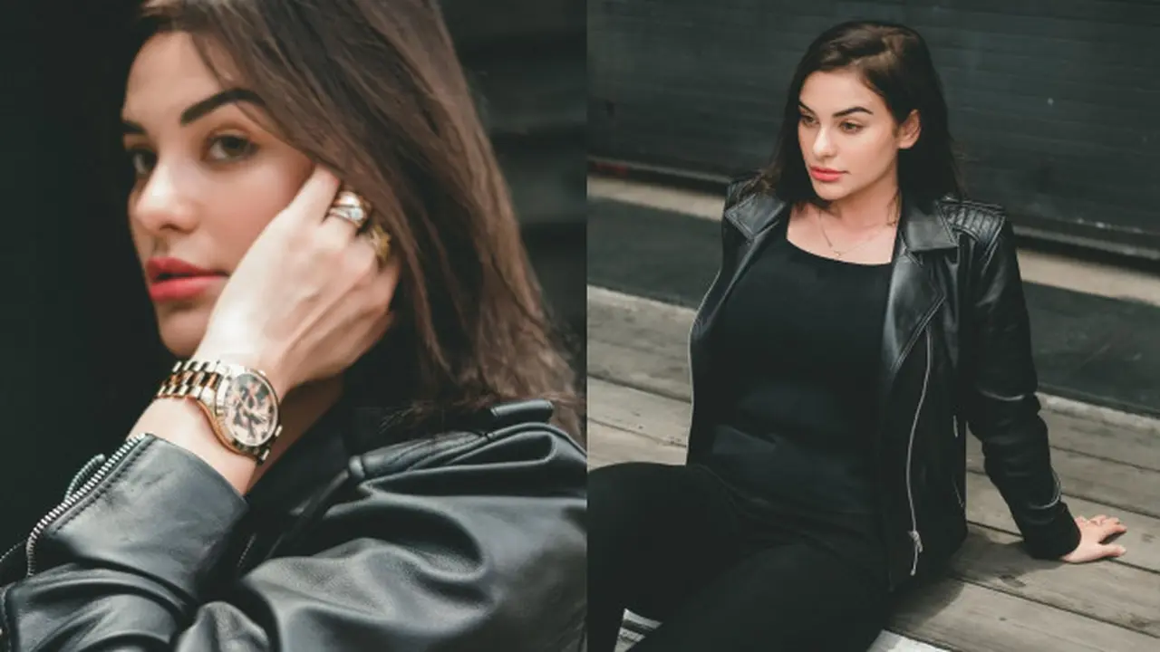 Gaya Nora Alexandra Kenakan Jaket Kulit, Tampil Stylish