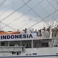 KRI Bima Suci berlabuh di Kobe, Jepang (23/8/2019) (sumber: KJRI Osaka)