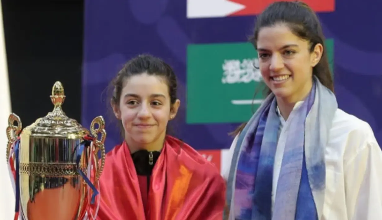 Di tengah kondisi tersebut, Zaza mampu memenangkan turnamen kualifikasi Olimpiade Asia Barat di Yordania tahun lalu. (Instagram/sportdic).