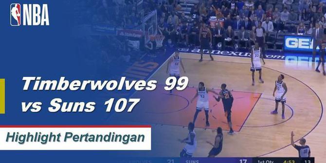 Cuplikan Hasil Pertandingan NBA : Timberwolves 99 VS Suns 107
