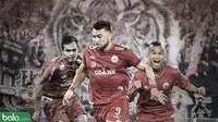 3 pemain Persija Jakarta: Rezaldi Hehanusa, Marko Simic dak Riko Simanjuntak. (Bola.com/Dody Iryawan)