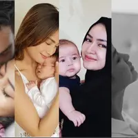 Tak hanya cantik, 5 Selebriti ini resmi menjadi ibu di tahun 2017.