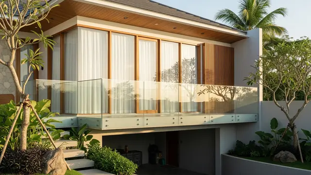Model Balkon di Atas Garasi Rumah Minimalis