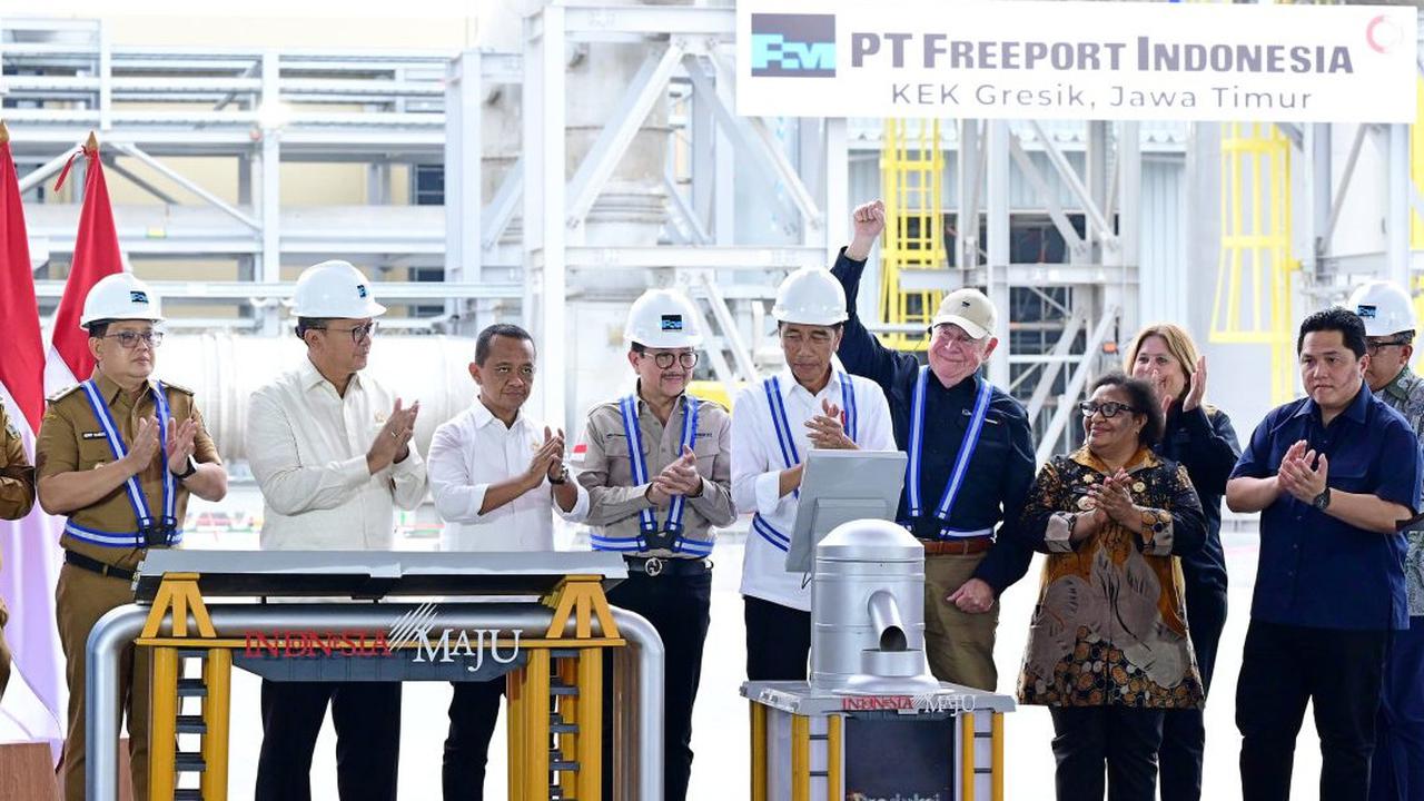 Smelter Freeport Indonesia di Gresik