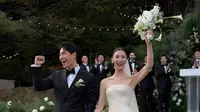 Ejae KPop Demon Hunters Menikah, Tampil Menawan Berbalut Gaun Danielle Frankel dan Hanbok Tradisional Korea