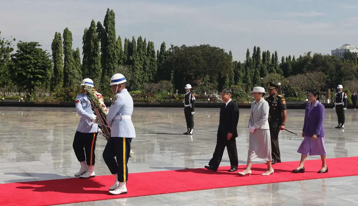 Kegiatan tersebut bagian dari rangkaian kunjungan kerjanya ke Indonesia. (Republika/POOL/Edwin Putranto)