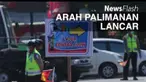 Pihak Kepolisian Lalu Lintas yang sudah bersiap, langsung membuka contra flow atau lawan arus dari pukul 10.30 WIB, yang sebelumnya telah menutup pintu exit tol Brebes Timur (Brexit) dari arah Jakarta