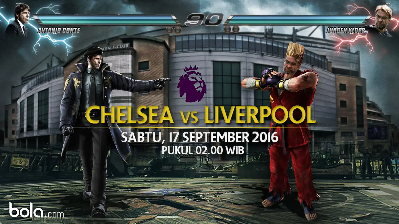 Premier League_Chelsea vs Liverpool_Pelatih (Bola.com/Adreanus Titus)