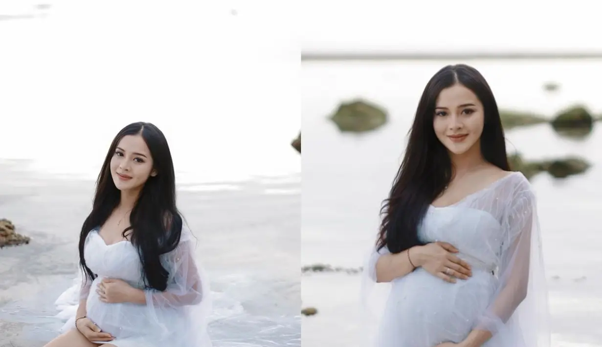 Selama masa kehamilan, Bella Bonita terlihat makin terlihat menawan dengan gaya busananya [@bellabonita_r.a]