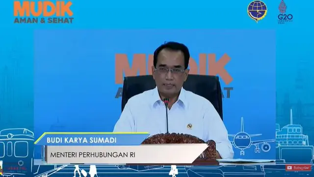 Menteri Perhubungan (Menhub) Budi Karya Sumadi membuka Posko Pusat Angkutan Lebaran Terpadu Tahun 2022