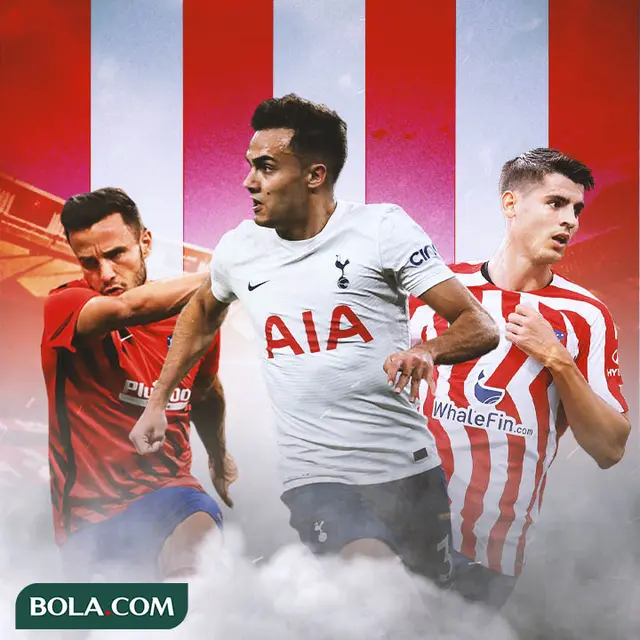 Atletico Madrid - Saul Niguel, Sergio Reguilon, Alvaro Morata