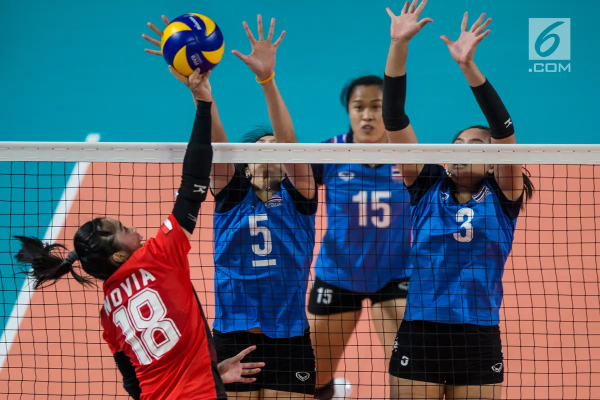 Tim Voli Putri Indonesia Vs Thailand