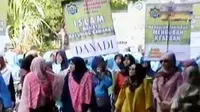 Ribuan muslimah komunitas hijabers di Solo menggelar ta'aruf