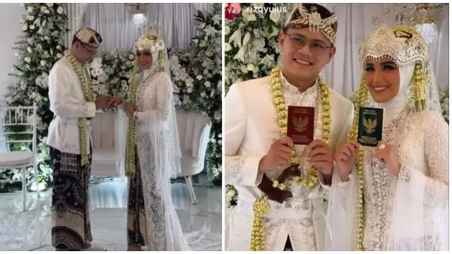 6 Potret Pernikahan Nadya Mustika dan Iqbal Fitrah, Keluarga Mempelai Wanita Tak Hadir