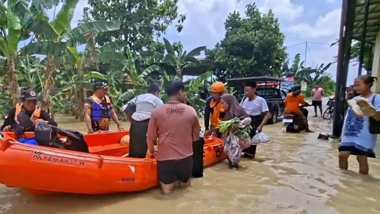 Banjir di Demak. (Antara)