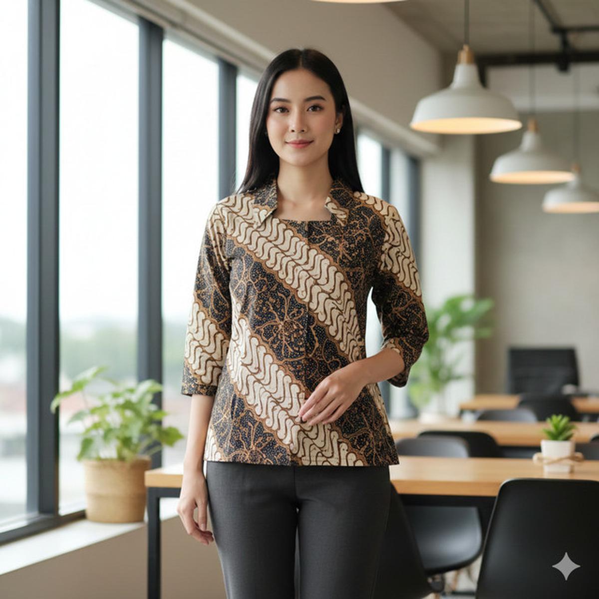 7 Model Atasan Batik Berkerah untuk Wanita Karier, Beri Kesan Elegan di 2026