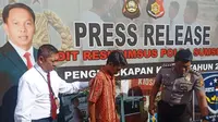 HE, warga Sukabumi ditangkapdi Kabupaten Muara Enim Sumsel usai memposting hoaks tentang Corona Covid-19 di Facebook (Liputan6.com / Nefri Inge)