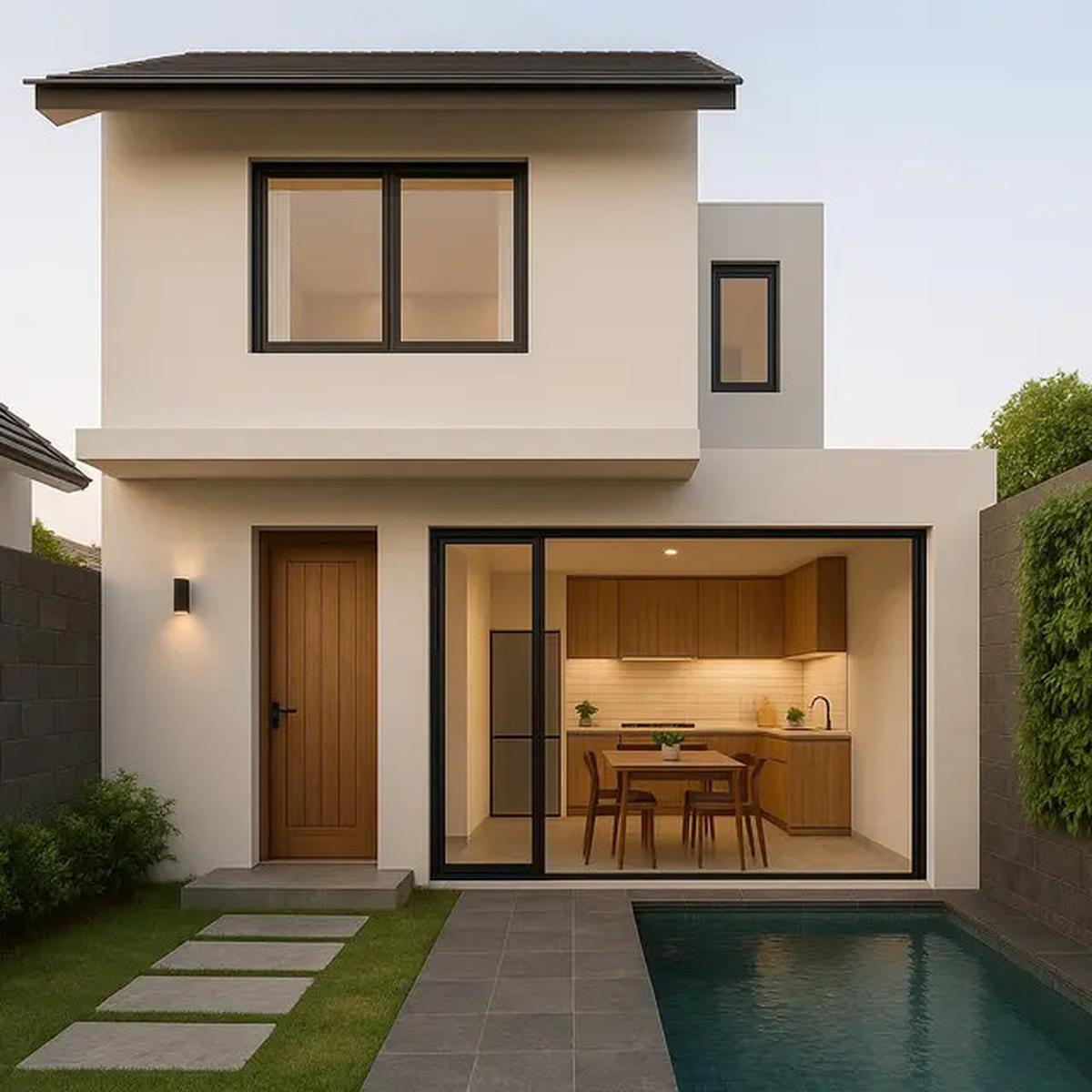 7 Ide Rumah Mungil dengan Kolam Renang, Cocok Bagi yang Suka Relaksasi Berbudget Minimalis