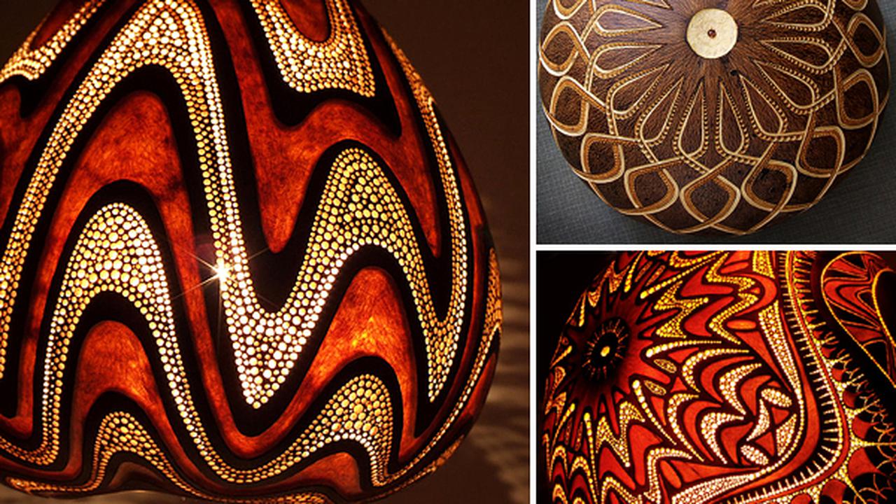 Desain Lampu Meja yang Menawan dari Buah Labu