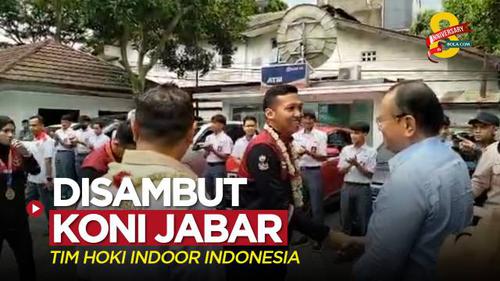VIDEO: Tim Hoki Indoor Indonesia Peraih Medali Emas di SEA Games 2023 Disambut KONI Jabar