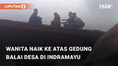 Beredar video viral terkait aksi nekat yang dilakukan oleh seorang wanita. Kejadian tersebut berada di Balai Desa Haurgeulis, Indramayu