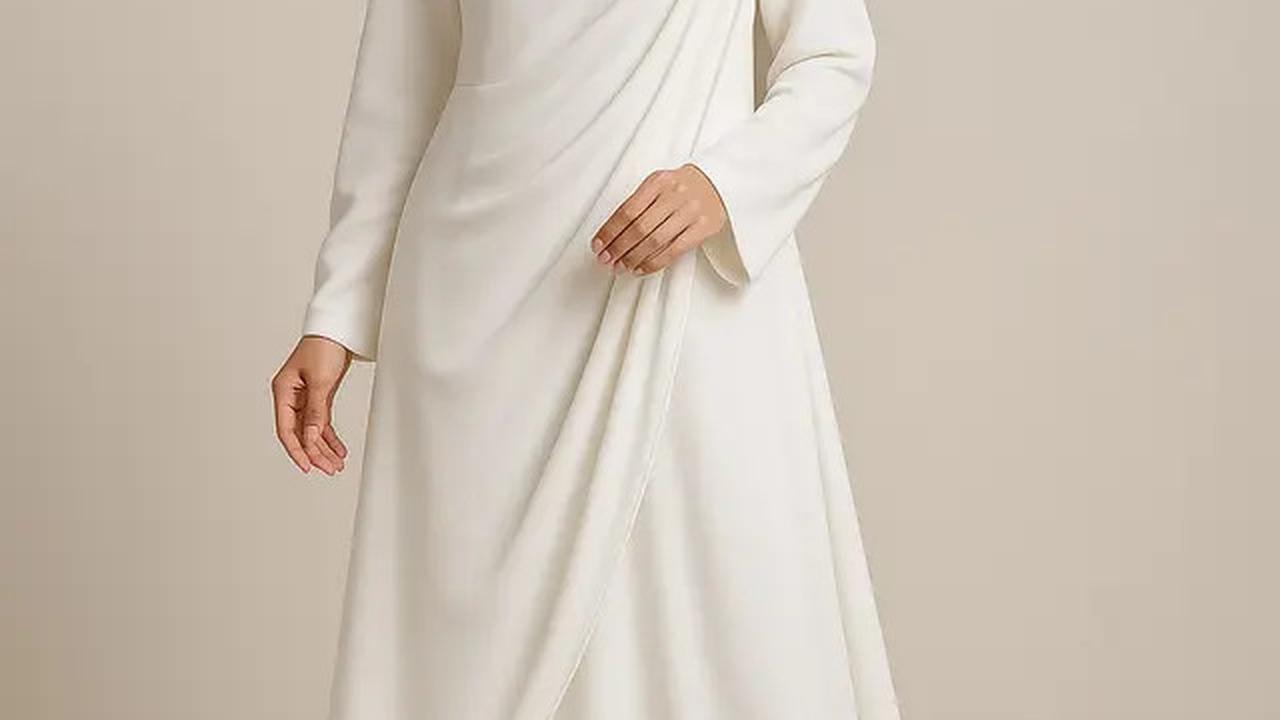 10 Inspirasi Gamis Syar'i Putih Mewah 2025, Ini Model yang Kekinian dan Stylish