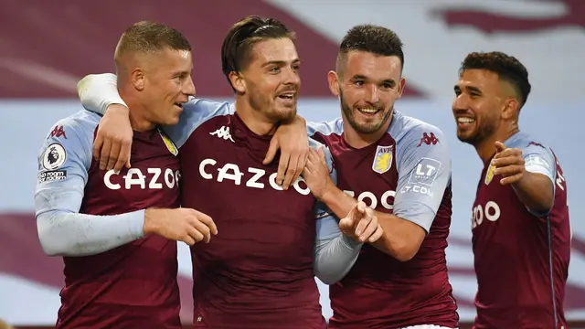 Kebahagiaan Pemain Aston Villa Usai Menyarangkan 7 Gol ke Gawang Liverpool