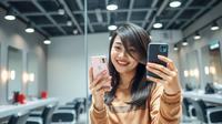 caption ig potong rambut ©Ilustrasi dibuat AI