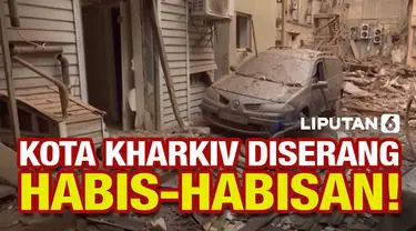 Pasukan militer Rusia terus hantam wilayah permukiman di Kota Kharkiv dengan serangan rudal. Dilaporkan 21 tewas dalam serangan brutal yang berlangsung tak lebih dari 24 jam.