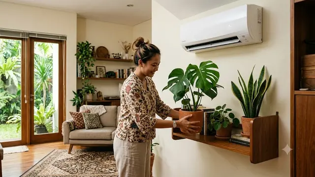Kesalahan Menaruh Tanaman Indoor di Dalam Rumah/AI Generated