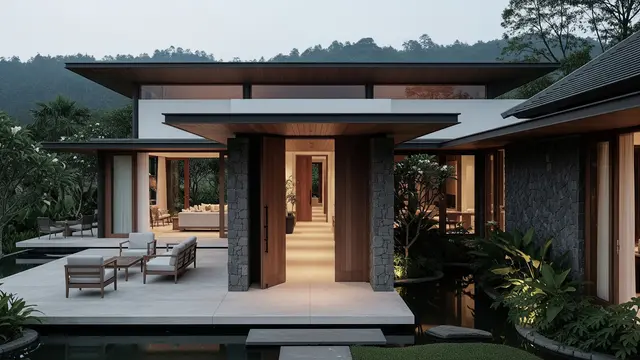 Gambar Rumah Berlapis Ruang Transisi